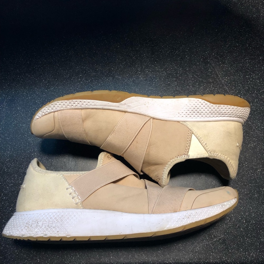 Beige Slip-On Sneakers